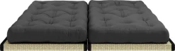 Canapé-futon gris foncé en coton Chico Sofa - Karup Design