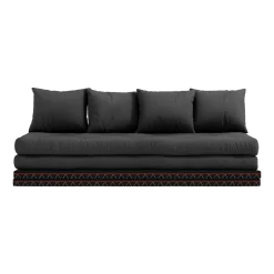 Canapé-futon gris foncé en coton Chico Sofa - Karup Design
