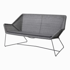 Canapé gris avec coussin d'assise gris Breeze - Cane-Line