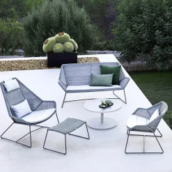 Canapé gris avec coussin d'assise gris Breeze - Cane-Line