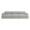 Canapé gris clair 3 places Connect Soft - Muuto
