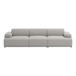Canapé gris clair 3 places Connect Soft - Muuto