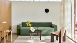 Canapé kaki 2,5 places combinaison 1 linara 100 armrest low Mags 1964 - Hay