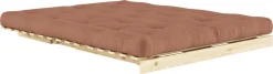 Canapé-lit marron clay en pin massif Roots 160 - Karup Design