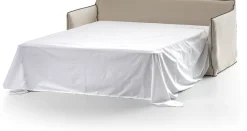 Canapé lit tissu naturel et surpiqûres corteccia Ghost 15 - Gervasoni