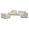 Canapé modulable côté droit en tissu beige 7,5 places Rembrandt - Zuiver