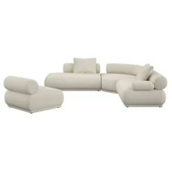 Canapé modulable côté droit en tissu beige 7,5 places Rembrandt - Zuiver