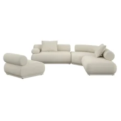 Canapé modulable côté gauche en tissu beige 7,5 places Rembrandt - Zuiver