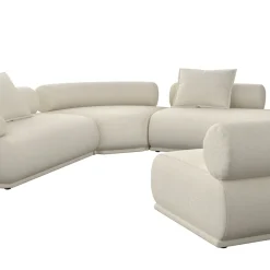 Canapé modulable côté gauche en tissu beige 7,5 places Rembrandt - Zuiver