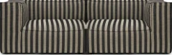Canapé modulable d'angle droit en tissu rayé 138 x 108 cm Catena - Ferm Living