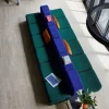 Canapé modulable 3 places en tissu dama vert foncé 204x102x68cm Curt - Ambivalenz