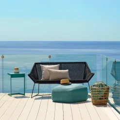 Canapé noir avec coussin d'assise noir Breeze - Cane-Line