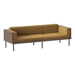Canapé ocre en bois Cut - Kann Design