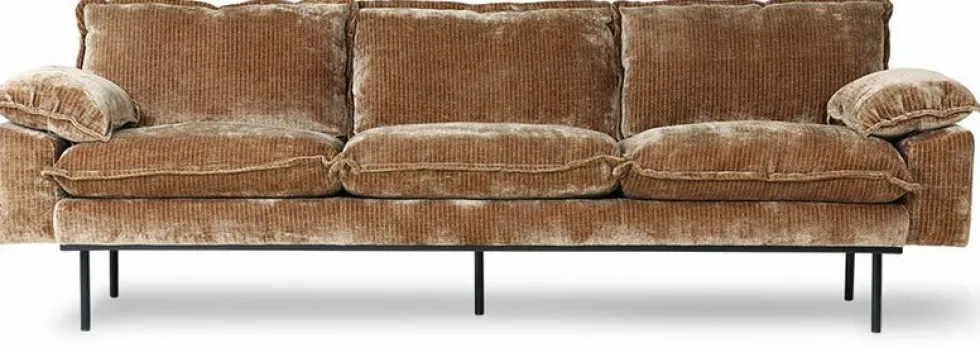 Canapé 4 places aged gold Retro - HKliving
