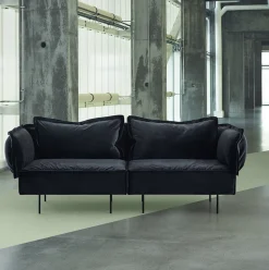 Canapé 2 places anthracite Velvet - HANDVÄRK
