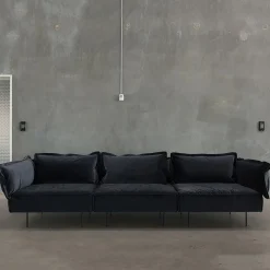 Canapé 3 places anthracite Velvet - HANDVÄRK