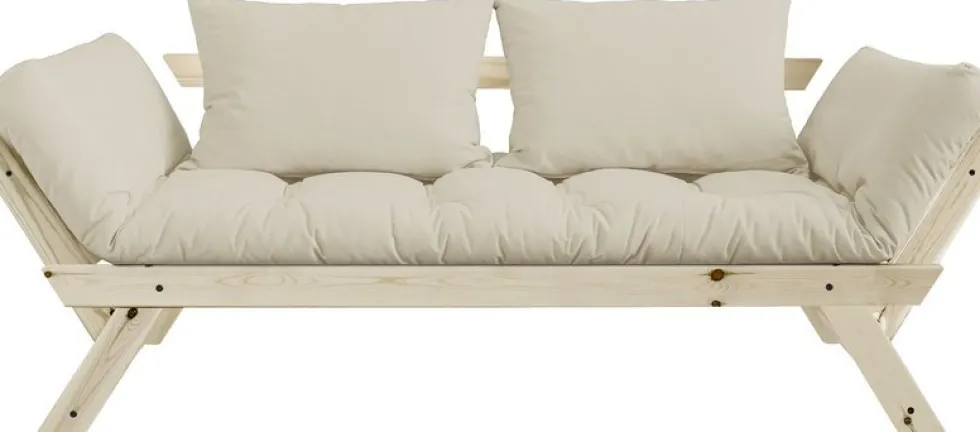 Canapé 2 places convertible beige Bebop - Karup Design