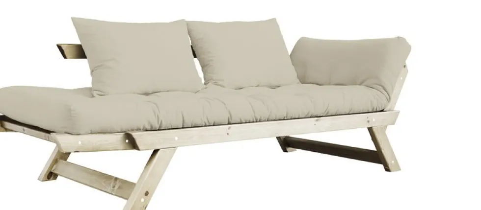 Canapé 2 places convertible beige Bebop - Karup Design