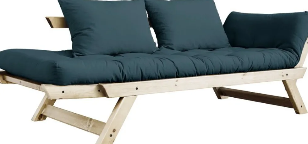 Canapé 2 places convertible bleu Bebop - Karup Design