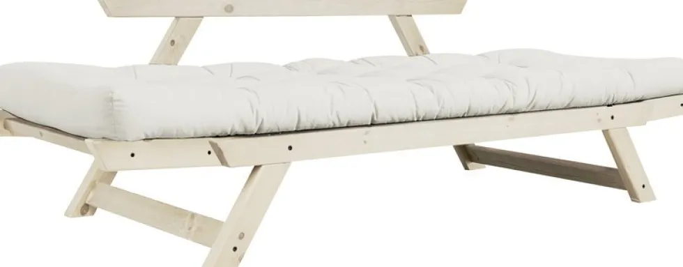 Canapé 2 places convertible écru Bebop - Karup Design