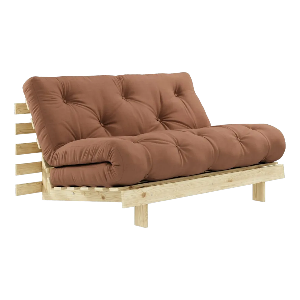 Canapé 2 places convertible marron argile Roots - Karup Design
