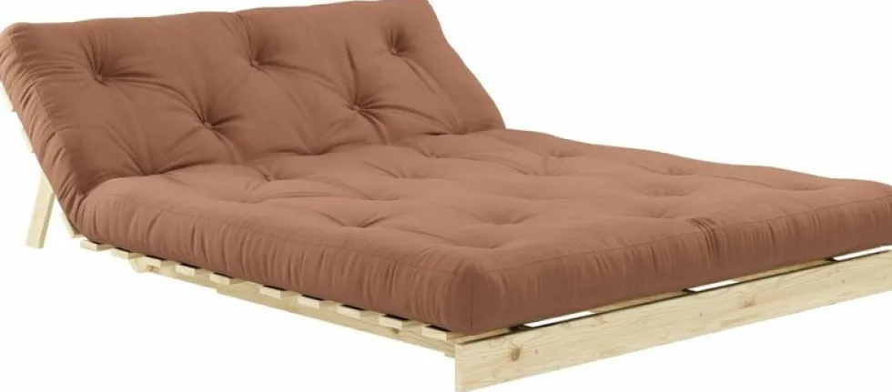 Canapé 2 places convertible marron argile Roots - Karup Design