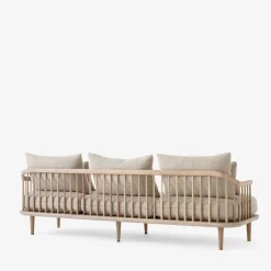 Canapé 3 places en chêne beige 240 x 80 x 70 cm SC12 Fly - &tradition