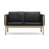 Canapé 2 places en chêne huilé et assise en cuir thor 301 137cm CH162 - Carl Hansen & Søn