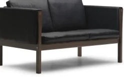 Canapé 2 places en noyer huilé et assise en cuir thor 301 137cm CH162 - Carl Hansen & Søn