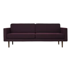 Canapé 2 places en polyester dark grape 88x200 cm Wind - Broste Copenhagen