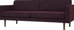 Canapé 2 places en polyester dark grape 88x200 cm Wind - Broste Copenhagen
