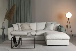 Canapé 3 places en polyester et mélange de lin cream 266cm Sense - Zuiver