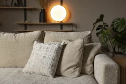 Canapé 3 places en polyester et mélange de lin nature soft 266cm Sense - Zuiver