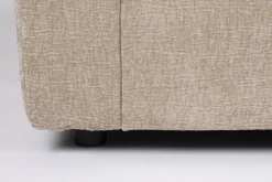 Canapé 3 places en polyester et mélange de lin nature soft 266cm Sense - Zuiver