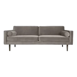 Canapé 2 places en polyester gris clair 88x200 cm Wind - Broste Copenhagen