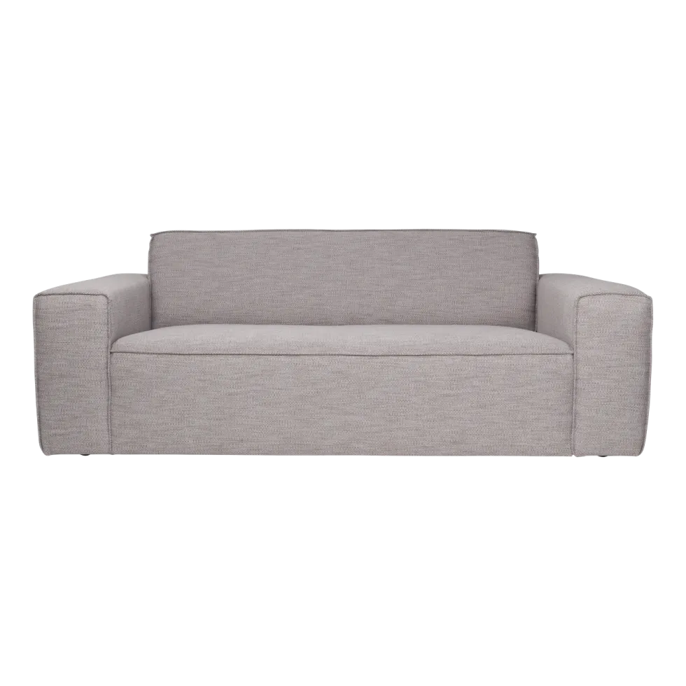 Canapé 2,5 places en polyester gris 200cm Bor - Zuiver