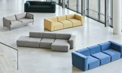 Canapé 2,5 places en tissu Divina Melange 120 Mags Soft combinaison 3 right - Hay