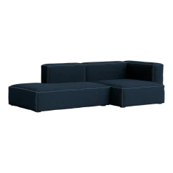 Canapé 2,5 places en tissu Flamiber dark blue J4 Mags Soft combinaison 3 right - Hay