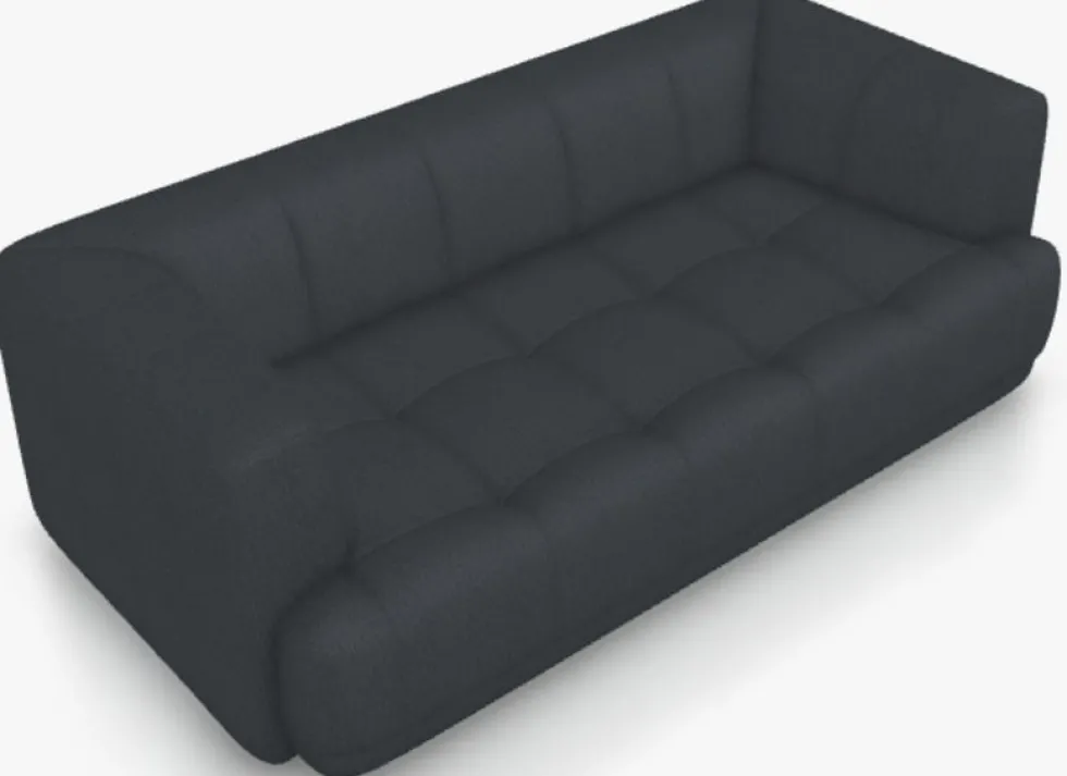 Canapé 2 places en tissu gris metaphor 007 Quilton - Hay