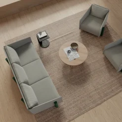 Canapé 4 places en tissu gris Timber - Kann Design