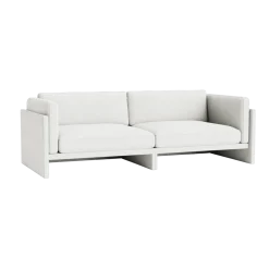 Canapé 3 places en tissu hallingdal 110 gris clair Softy - Normann Copenhagen
