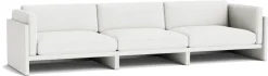 Canapé 4 places en tissu hallingdal 110 gris clair Softy - Normann Copenhagen