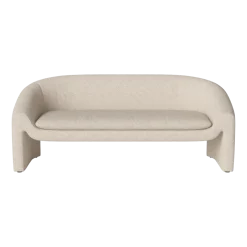 Canapé 2,5 places en tissu monza bouclé beige Mielo - Bolia