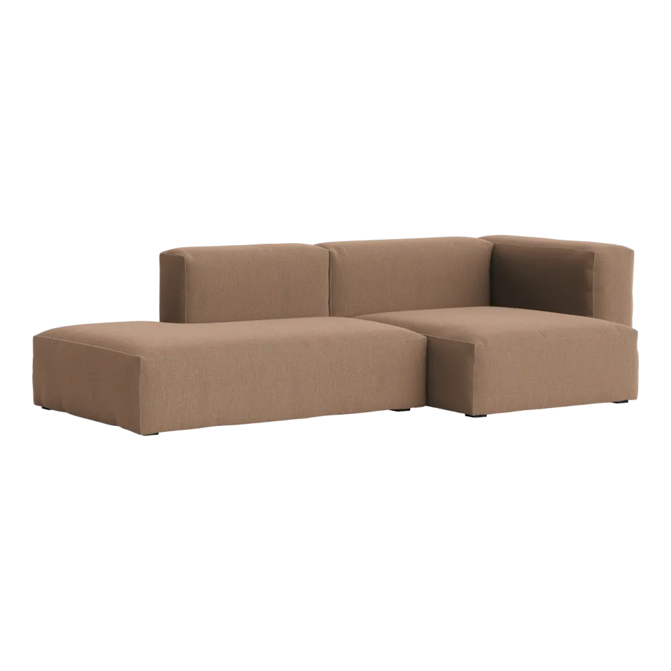 Canapé 2,5 places en tissu Re-wool 568 Mags Soft combinaison 3 right - Hay
