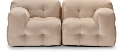Canapé 2 places en tissu textum avelina beige 210cm Not-A-Sofa - EMKO