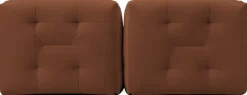 Canapé 2 places en tissu textum avelina chocolat 210cm Not-A-Sofa - EMKO