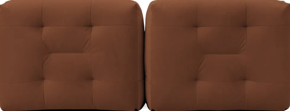 Canapé 2 places en tissu textum avelina chocolat 210cm Not-A-Sofa - EMKO