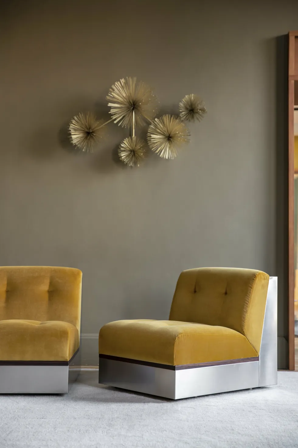 Canapé 3 places en velours honey 195 cm Stanley - RED Edition