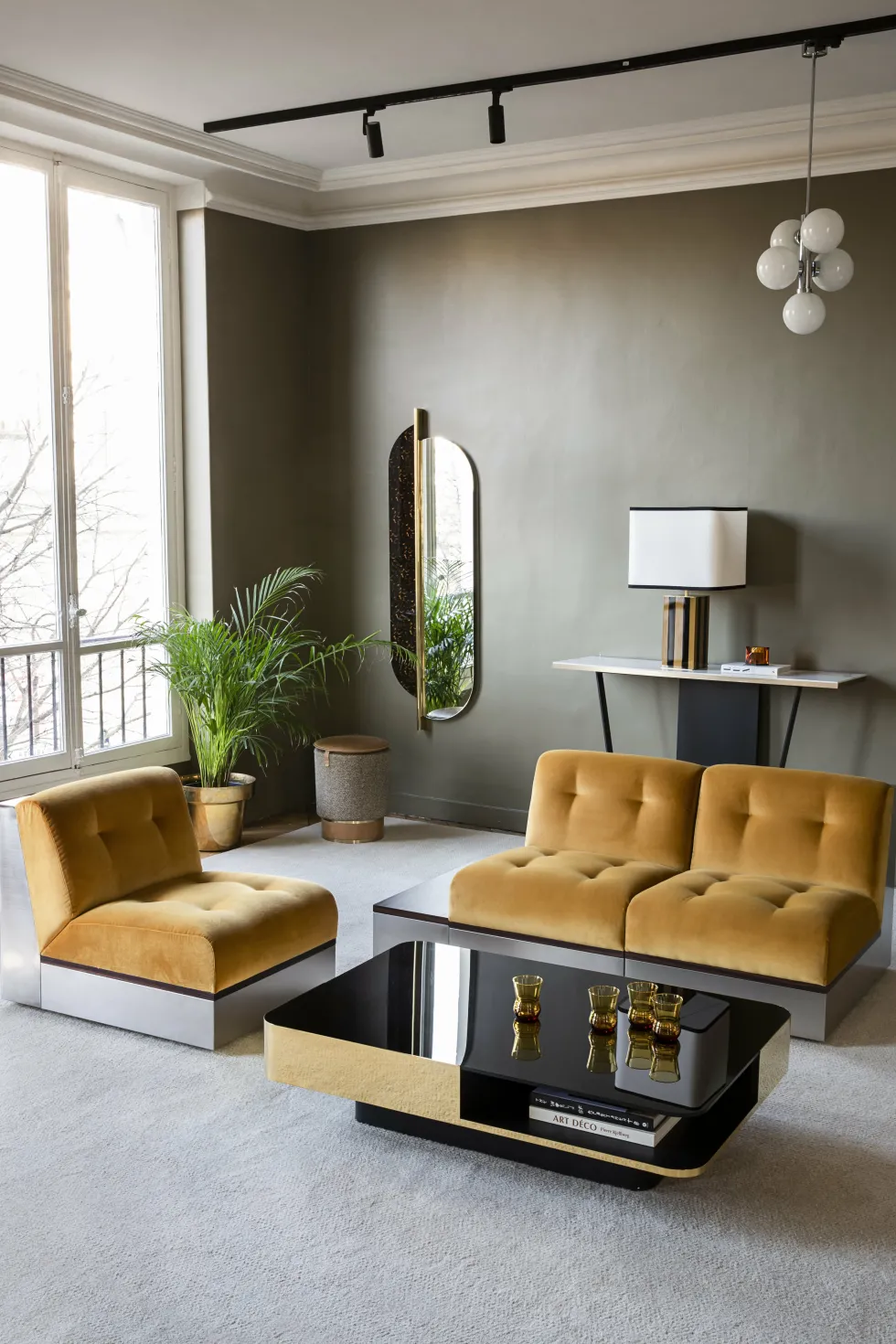 Canapé 3 places en velours honey 195 cm Stanley - RED Edition