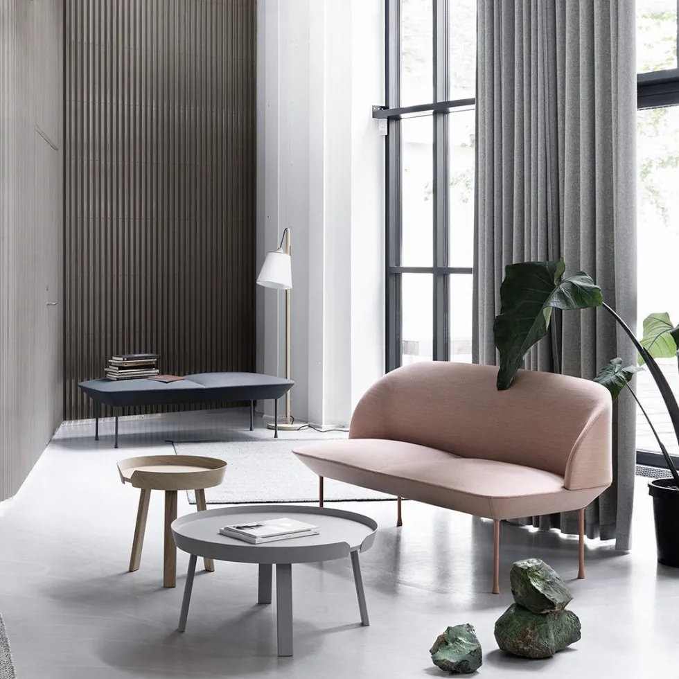 Canapé 3 places gris foncé Oslo - Muuto